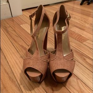 Jessica Simpson Wooded Platform Sandal